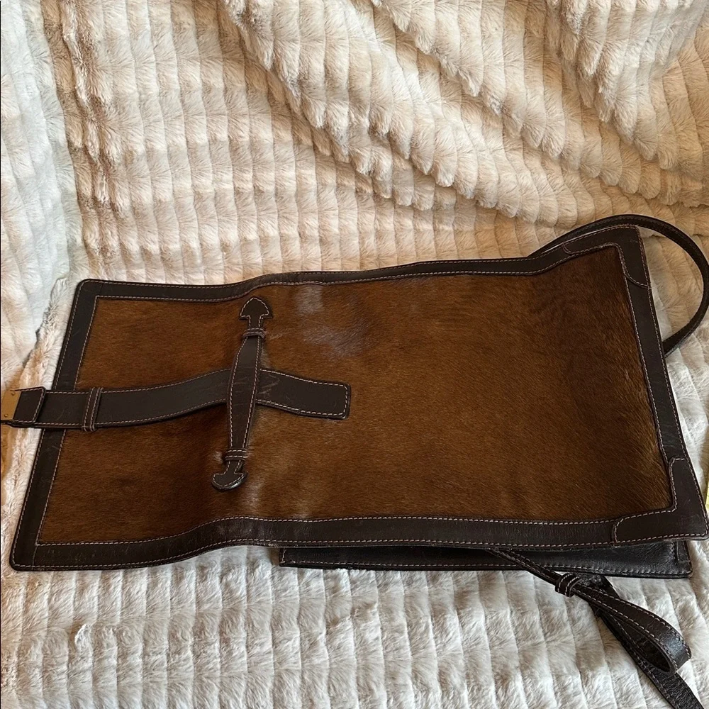 Clemente Firenze RARE Vintage Brown Leather Men's Bag